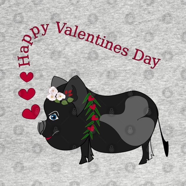 Valentines black piglet by sensgraf